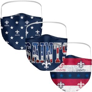 Fanatics New Orleans Saints 3pk Facemask